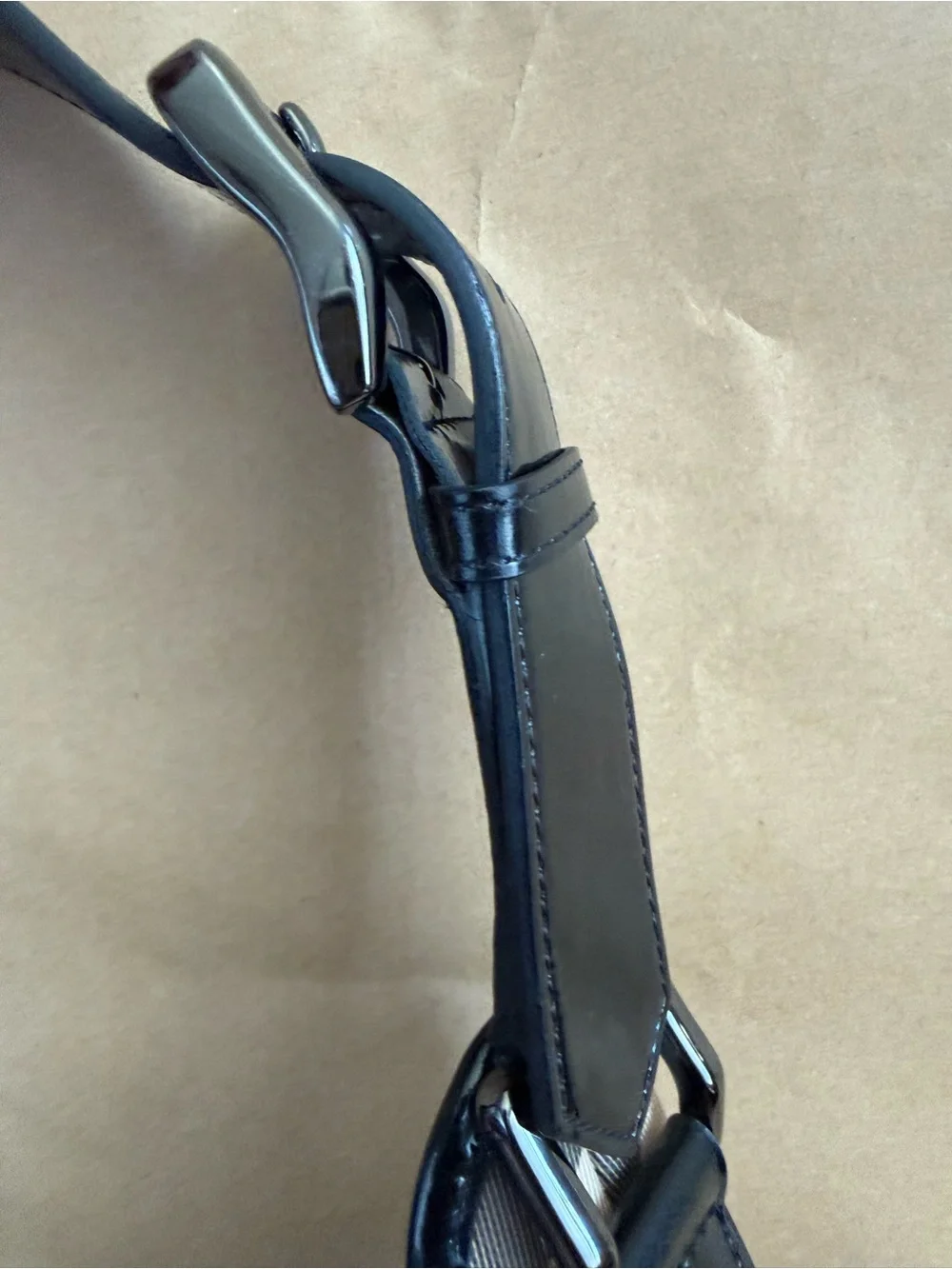 Burberry Nova Check Canvas Brook Hobo Bag